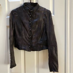 Muubaa Leather Jacket Size US 8 ( UK 12 EU 40)
